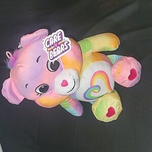 Care Bears Cloudco Togetherness Love All Bear 16" Plush Toy Pink Rainbow NWT
